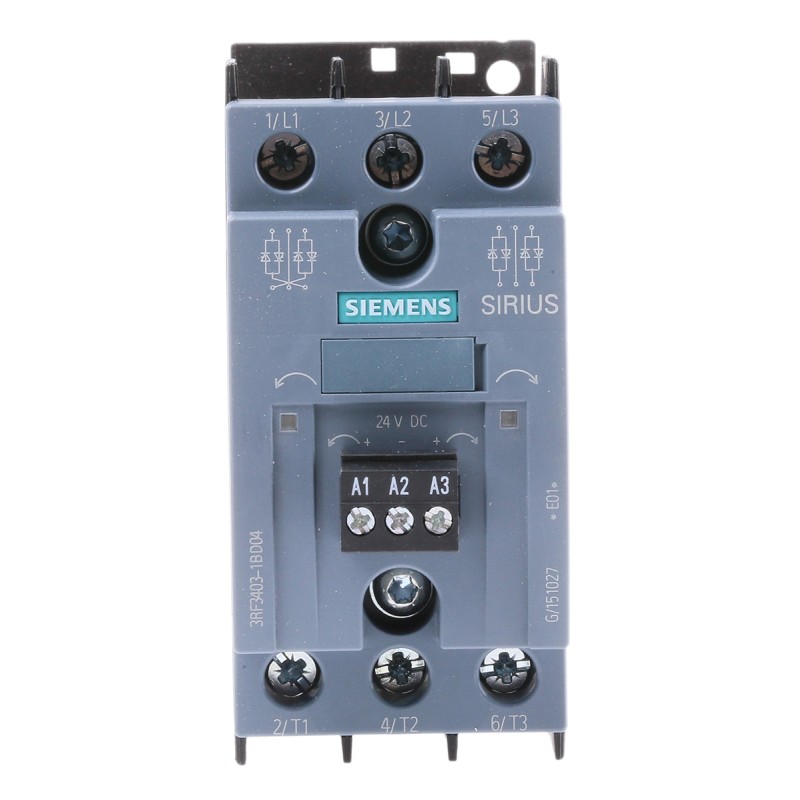 1 pcs - Siemens Solid State Relay, 3.8 A Load, DIN Rail Mount, 480 V ac Load, 30 V dc Control