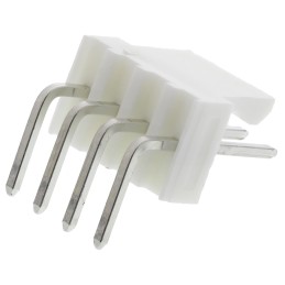 10 pcs - Molex KK 254 Series Right Angle Through Hole Pin Header, 4 Contact(s), 2.54mm Pitch, 1 Row(s), Unshrouded