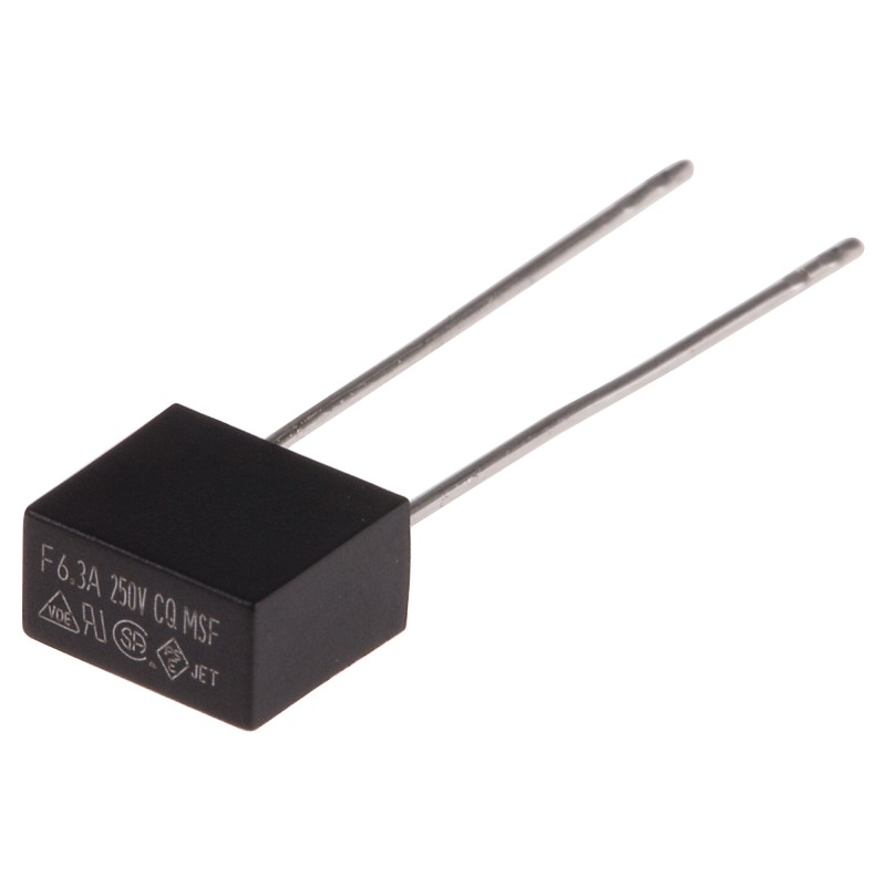 10 pcs - RS PROPC Board Non Resettable Fuse, Radial 6.3A, 250V