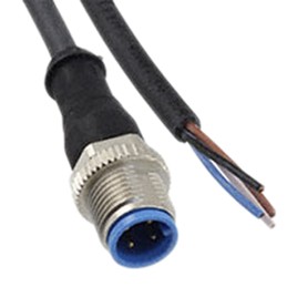 1 pcs - TE Connectivity Straight Male 4 way M12 to Unterminated Sensor Actuator Cable, 1.5m