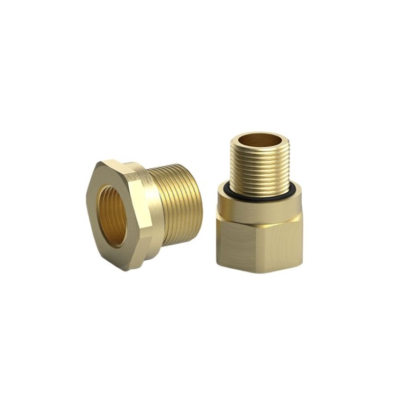 1 pcs - Peppers Adapter, Cable Conduit Fitting, 1/2 NPT in, 20 mm, Brass, Brass