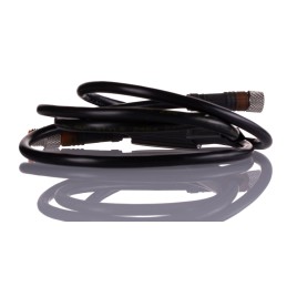 1 pcs - Lumberg Automation Straight Male 4 way M8 to Straight Female 4 way M8 Sensor Actuator Cable, 1m