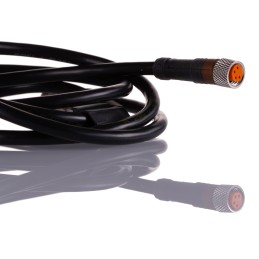 1 pcs - Lumberg Automation Straight Male 4 way M8 to Straight Female 4 way M8 Sensor Actuator Cable, 1m