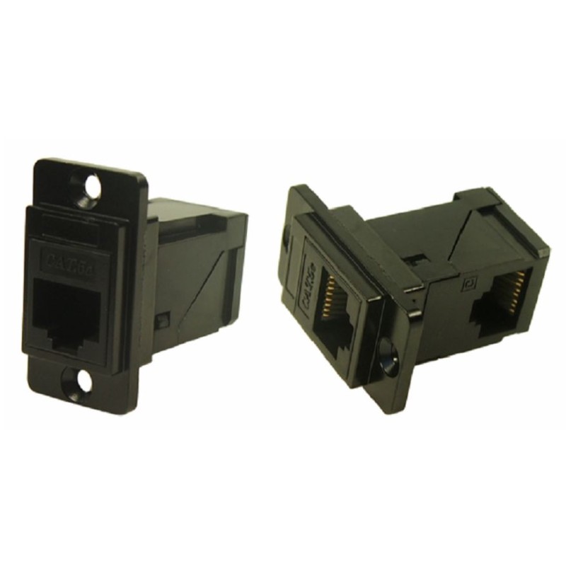 1 pcs - RS PRO Single-Port RJ45 Female Feedthrough Ethernet Connector, Cat5e, Unshielded