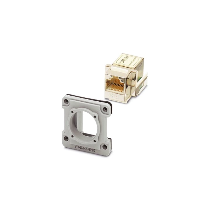 1 pcs - Phoenix Contact VS-08-A Series Ethernet Connector, Panel Mount
