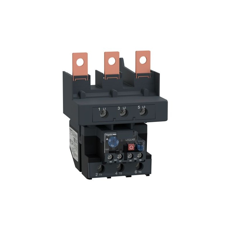 1 pcs - Schneider Electric Thermal Overload Relay 1 NO + 1 NC, 95 - 120 A F.L.C, 5 A Contact Rating, TeSys