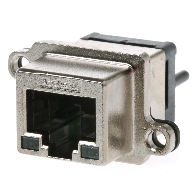 1 pcs - Amphenol ICC MRJ Series Female RJ45 Connector, Through Hole