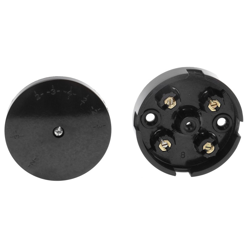 5 pcs - RS PRO Black Junction Box, 4 Terminals