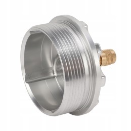 Fuel filter cap with pressure measurement port