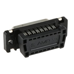 40 pcs - TE Connectivity Amplimite HDF-20 15 Way Right Angle Cable Mount D-sub Connector Socket, 2.76mm Pitch