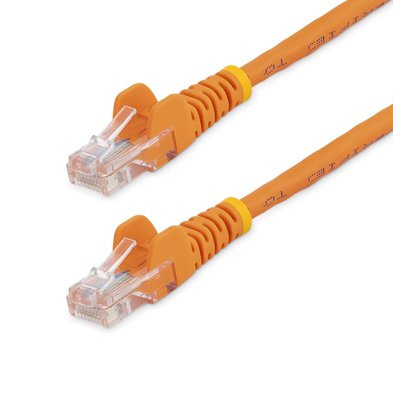 1 pcs - Startech Cat5e Male RJ45 to Male RJ45 Ethernet Cable, U/UTP, Orange PVC Sheath, 5m, CM Rated