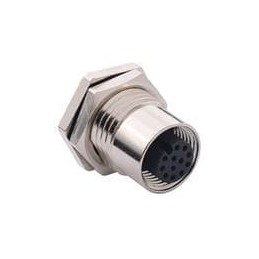 1 pcs : 859RD04-20SR004 - Circular Metric Connectors M12 4P D-CODE FEMALE PNL SC SS SHL,SS NUT