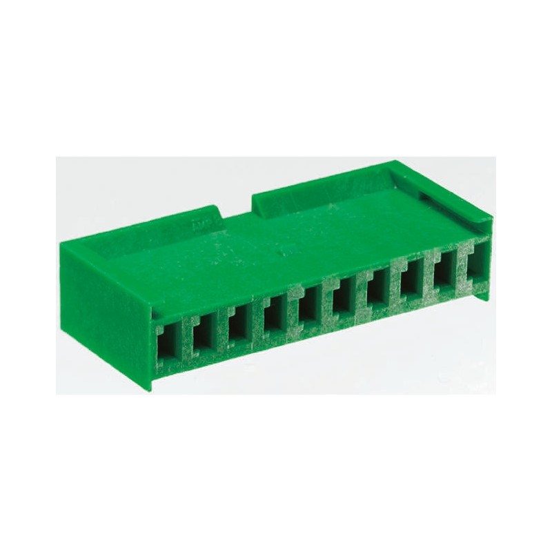 10 pcs - TE Connectivity, AMPMODU MOD I Female Connector Housing, 3.96mm Pitch, 8 Way, 1 Row