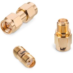 1 pcs - Wurth Elektronik Straight 50Ω Coaxial Adapter SMA Plug to SMA Plug 18GHz