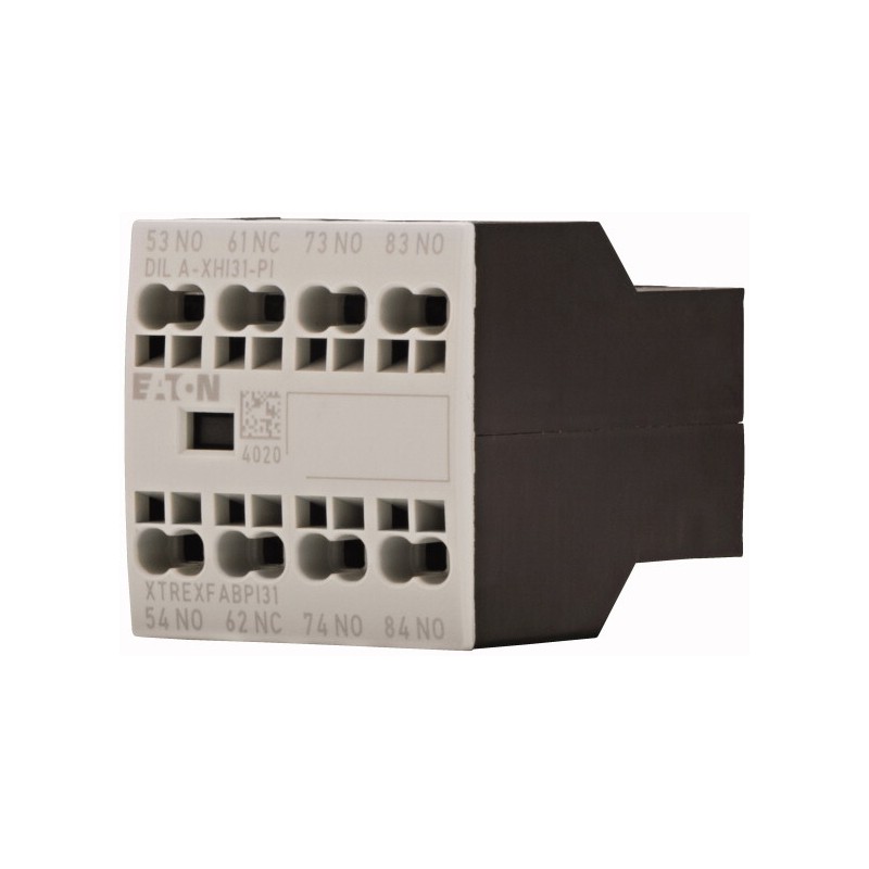 1 pcs - Eaton Auxiliary Contact, 4 Contact, 1 NC, 3 NO, Front Fixing