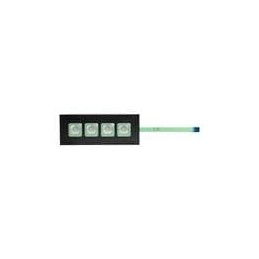 1 pcs : FMBN04BD - Input Devices 4KEY NONILLUMINATED MEMBRANE SWTCH BLK