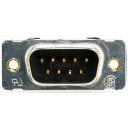 40 pcs - TE Connectivity Amplimite HDF-20 9 Way Right Angle Cable Mount D-sub Connector Plug, 2.76mm Pitch