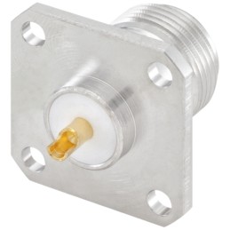 1 pcs - Rosenberger, jack Panel Mount N Connector, 50Ω, Solder Termination, Straight Body