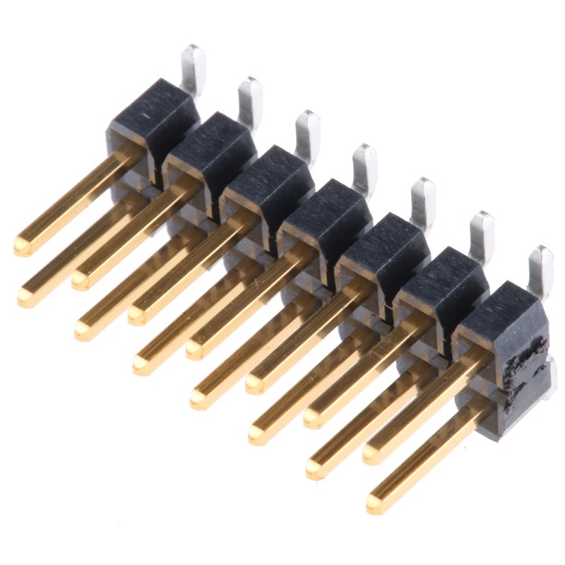 1 pcs - Samtec TSM Series Straight Surface Mount Pin Header, 14 Contact(s), 2.54mm Pitch, 2 Row(s), Unshrouded