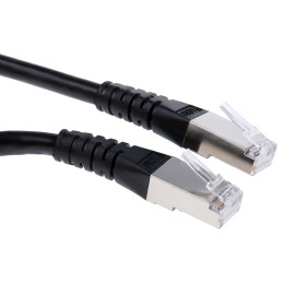 1 pcs - Roline Cat6 Male RJ45 to Male RJ45 Ethernet Cable, S/FTP, Black PVC Sheath, 10m