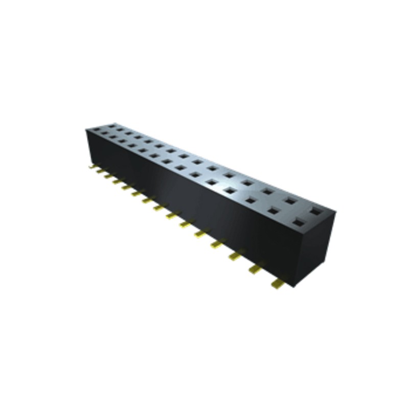 41 pcs - Samtec TLE Series Straight Surface Mount PCB Socket, 14-Contact, 2-Row, 2mm Pitch, Solder Termination