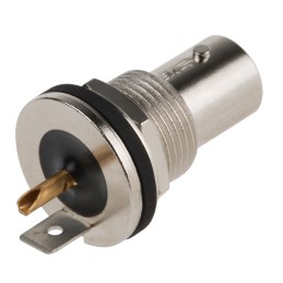 1 pcs - TE Connectivity AMP Series, jack Panel Mount BNC Connector, 50Ω, Solder Termination, Straight Body