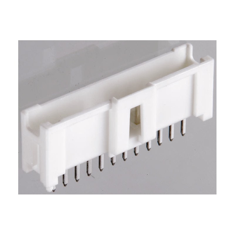 10 pcs - Molex MicroClasp Series Straight Through Hole PCB Header, 9 Contact(s), 2.0mm Pitch, 1 Row(s), Shrouded
