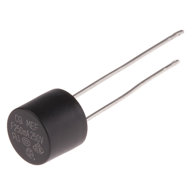 10 pcs - RS PROPC Board Non Resettable Fuse, Radial 250mA, 250V ac