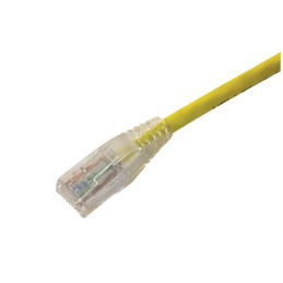 1 pcs - Amphenol Industrial Cat6 RJ45 to RJ45 Ethernet Cable, Unshielded, Yellow, 2m
