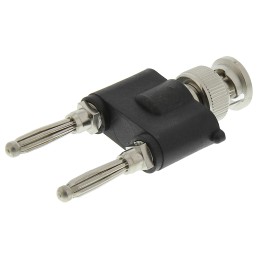 1 pcs - Telegartner Tee RF Adapter BNC Plug to Banana Plug