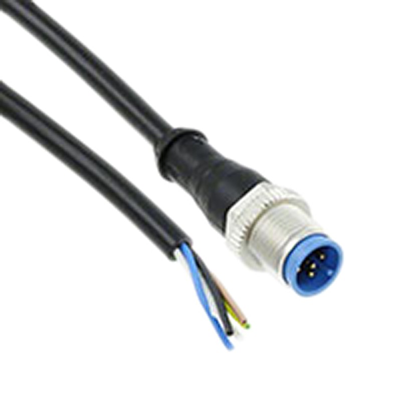 1 pcs - TE Connectivity Straight Male 5 way M12 to Unterminated Sensor Actuator Cable, 1.5m