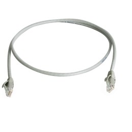 1 pcs - Telegartner Cat6 Male RJ45 to Male RJ45 Ethernet Cable, U/UTP, Grey LSZH Sheath, 1m, Low Smoke Zero Halogen (LSZH)