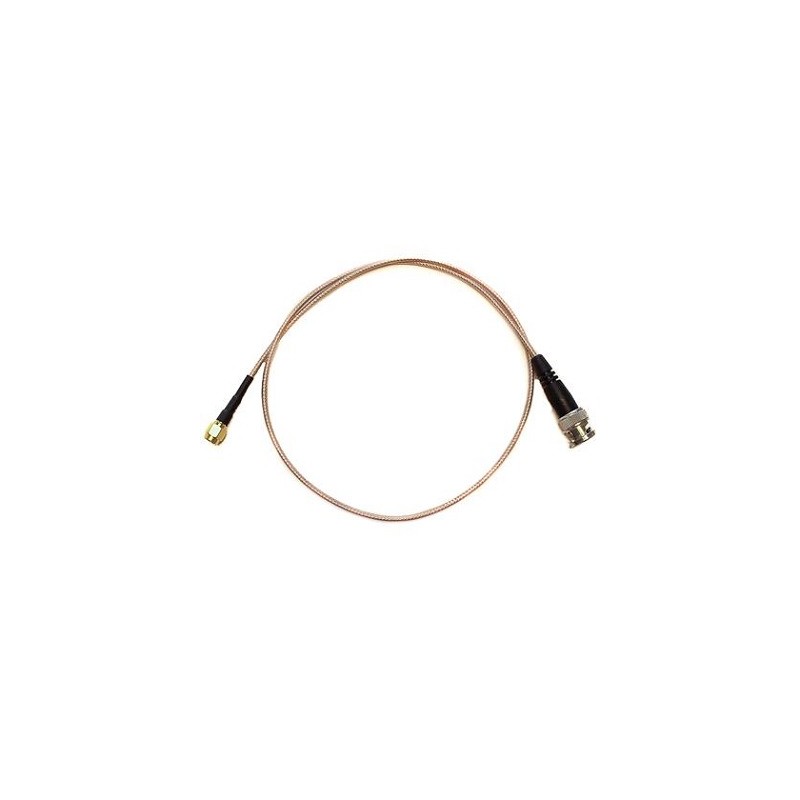 1 pcs - Mueller Electric Male BNC to Male SMA Coaxial Cable, 6in, RG316 Coaxial, Terminated