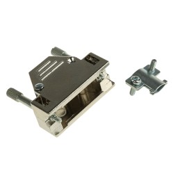 1 pcs - MH Connectors MHED Series ABS D Sub Backshell, 15 Way, Strain Relief