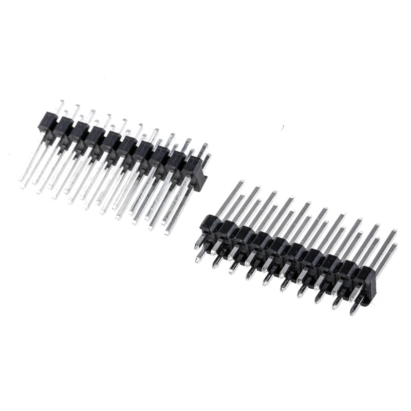 10 pcs - HARWIN M20 Series Straight Through Hole Pin Header, 20 Contact(s), 2.54mm Pitch, 2 Row(s), Unshrouded