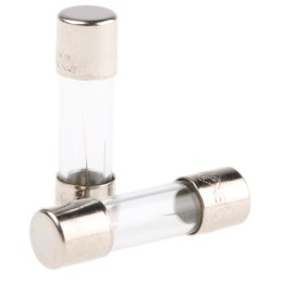 10 pcs - RS PRO 5A F Glass Cartridge Fuse, 5 x 20mm