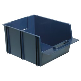 6 pcs - Raaco PP Storage Bin, 186mm x 280mm, Blue