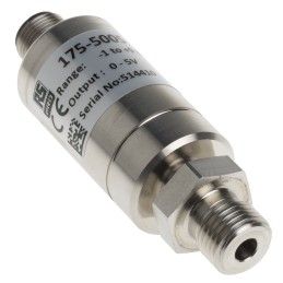 1 pcs - RS PRO Pressure Sensor, -1bar Min, 9bar Max, Analogue Output, Relative Reading