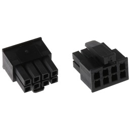 10 pcs - TE Connectivity, Micro MATE-N-LOK Female Connector Housing, 3mm Pitch, 8 Way, 2 Row