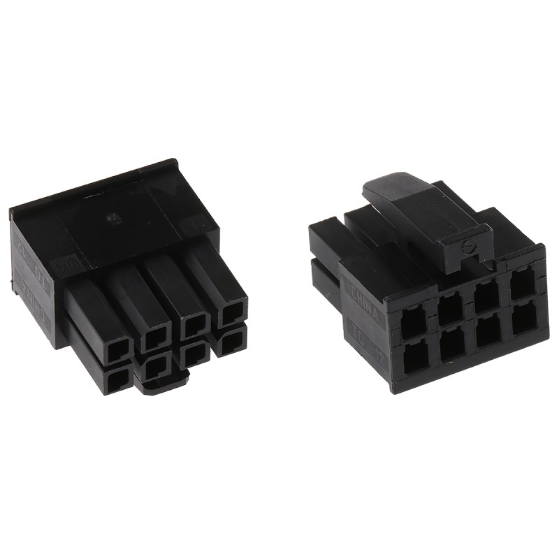 10 pcs - TE Connectivity, Micro MATE-N-LOK Female Connector Housing, 3mm Pitch, 8 Way, 2 Row