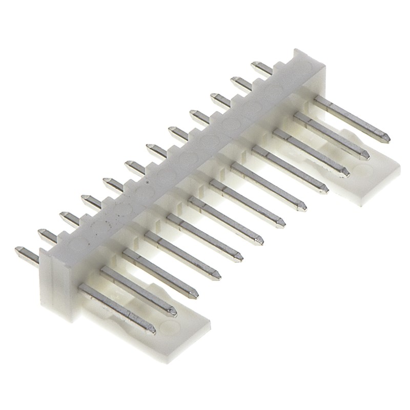 10 pcs - Molex KK 254 Series Straight Through Hole Pin Header, 12 Contact(s), 2.54mm Pitch, 1 Row(s), Unshrouded