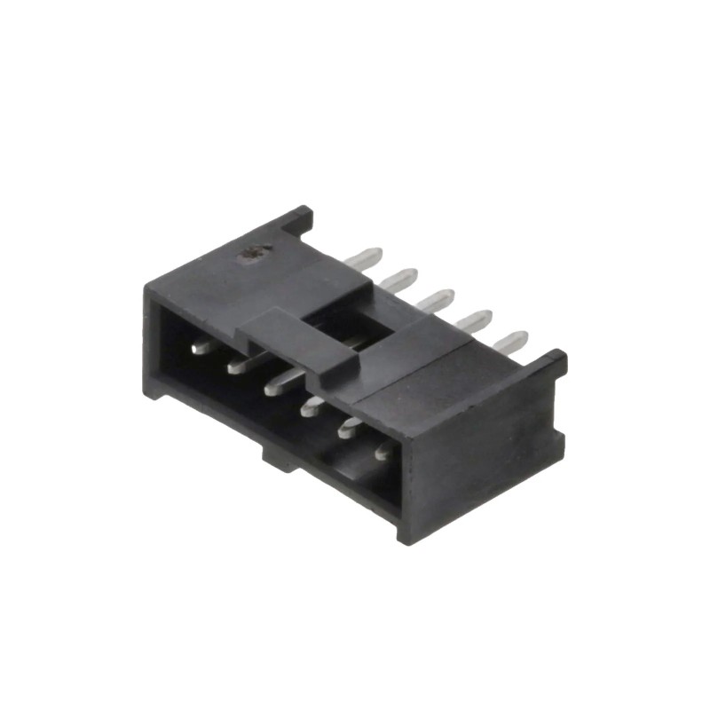 10 pcs - Molex C-Grid III Series Vertical PCB Header, 6 Contact(s), 2.54mm Pitch, 1 Row(s), Shrouded