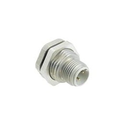 1 pcs : 21033711400 - Circular Metric Connectors PNL FEEDTHRU M12 D-CODE 4POL M16