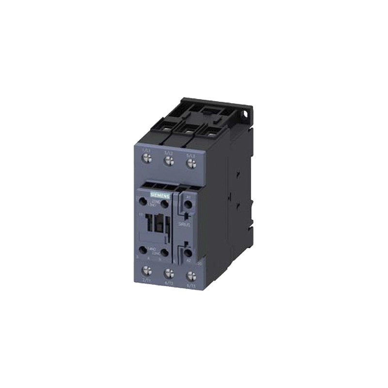 1 pcs - Siemens 3RT2 Series Contactor, 230 V ac Coil, 3-Pole, 50 A, 22 kW, 3NO, 690 V ac