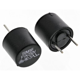 10 pcs - SchurterPC Board Non Resettable Fuse, Radial 1A, 250V ac