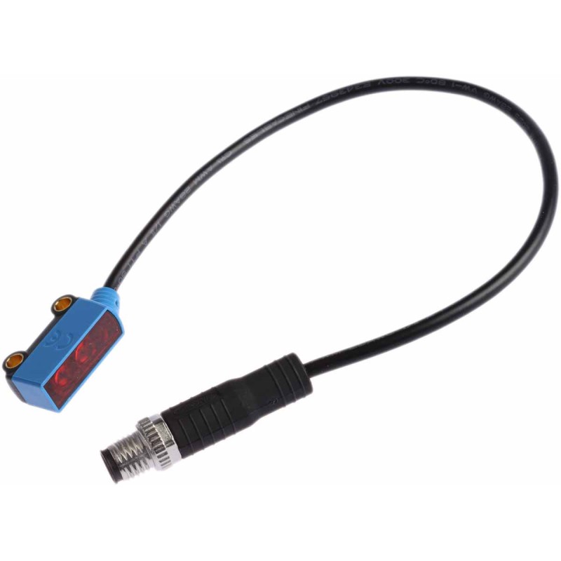 1 pcs - Sick Background Suppression Photoelectric Sensor, Block Sensor, 1 mm - 66 mm Detection Range
