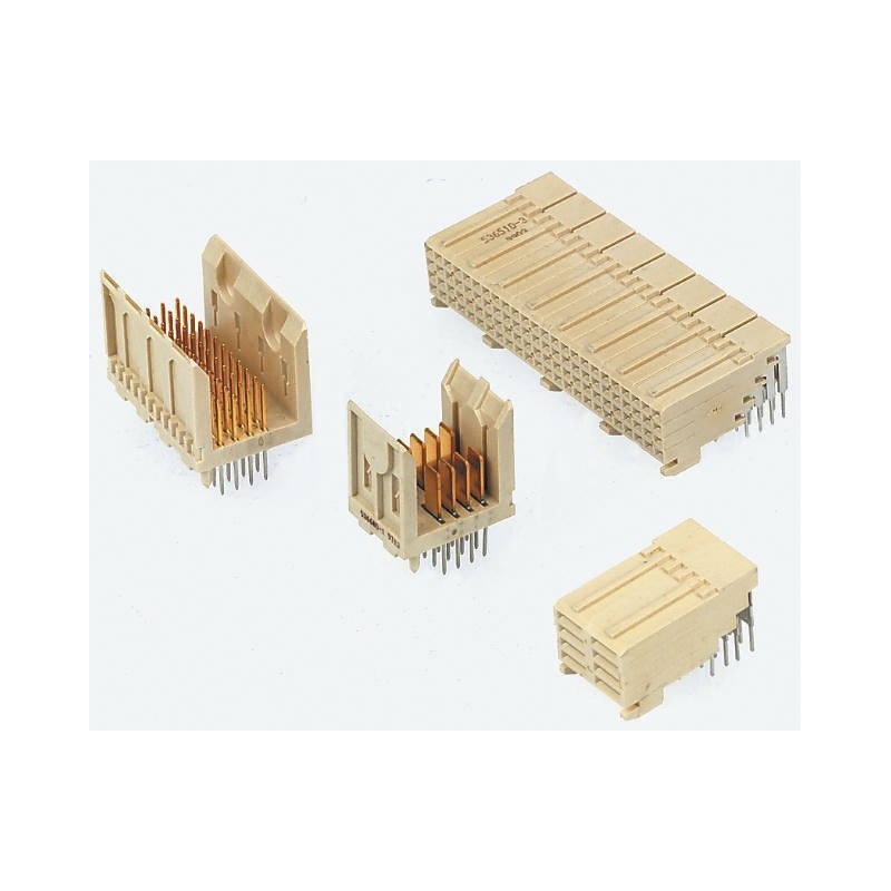 20 pcs - TE Connectivity, Z-PACK 2mm Pitch Futurebus+ Backplane Connector, Male, Straight, 4 Row, 48 Way