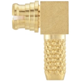 1 pcs - Rosenberger, jack Cable Mount SMP Connector, 50Ω, Crimp, Solder Termination, Right Angle Body
