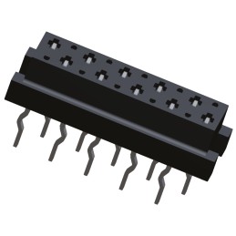 10 pcs - TE Connectivity Micro-MaTch Series Straight Through Hole Mount PCB Socket, 10-Contact, 2-Row, 1.27mm Pitch, Solder