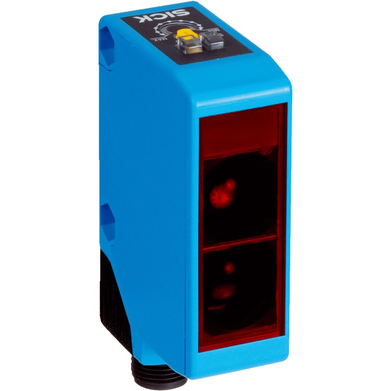 1 pcs - Sick Retroreflective Photoelectric Sensor, Block Sensor, 12 m Detection Range